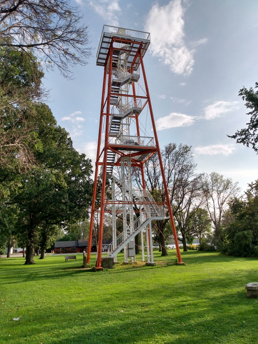 Columbia Park Tower on the shore of Lake Winnebago