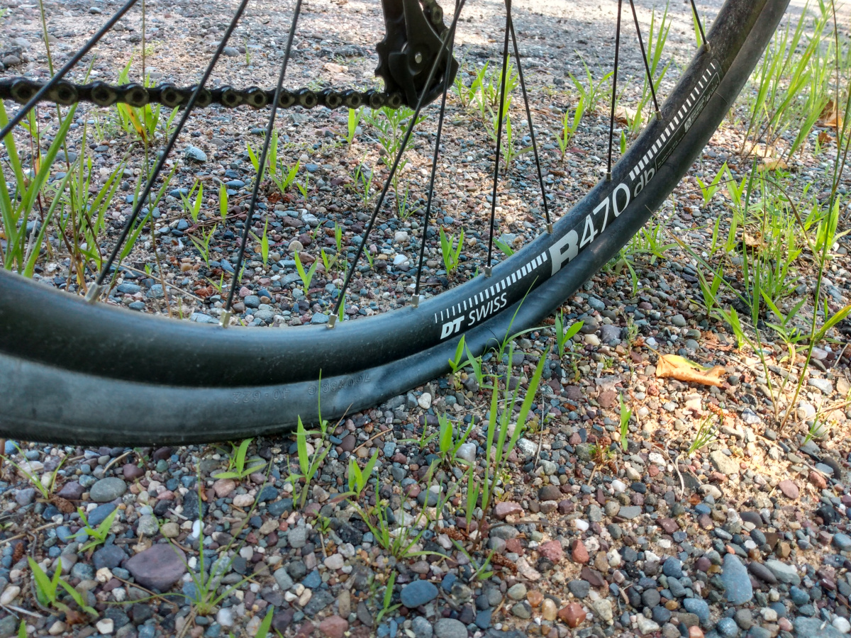 A sad flat rear tire
